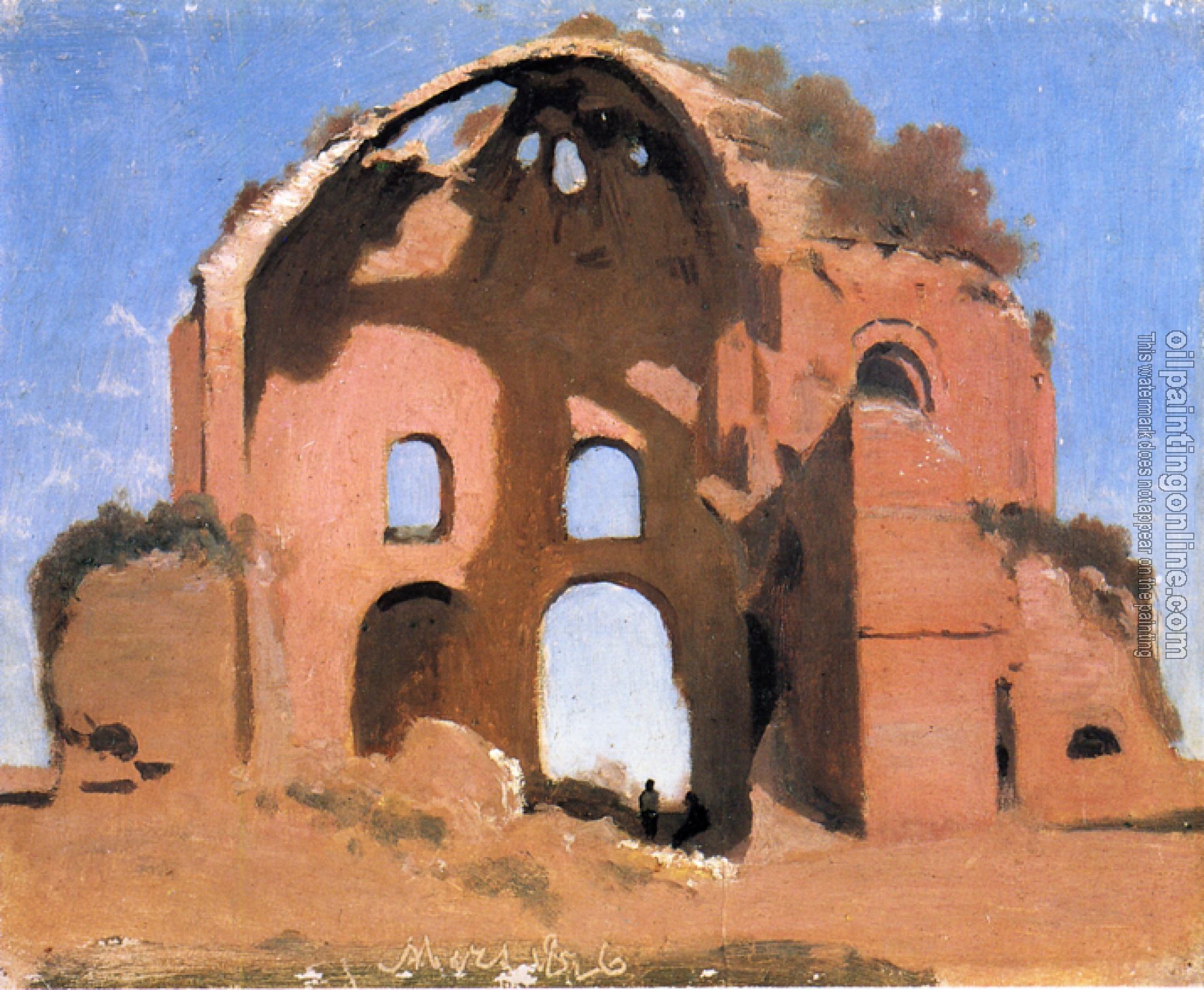 Corot, Jean-Baptiste-Camille - Temple of Minerva Medica, Rome